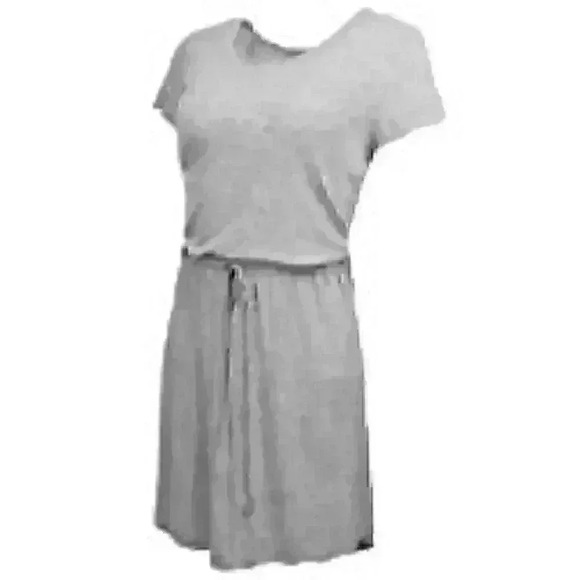 Olive & Oak Grey Short Sleeve Scoop Neck Dress - Picture 2 of 4